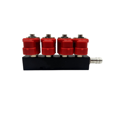 2 Zylinder-roter Spule LPG CNG des Ohm-4 Schienen-Injektor-Antikorrosion für Autogas-Ausrüstungen