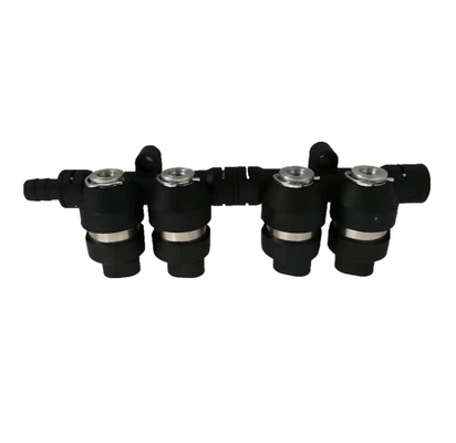 Zusammengebaute 4 Injektor-Schiene Zylinder-Schwarzes LPG CNG 2Ohm/3Ohm