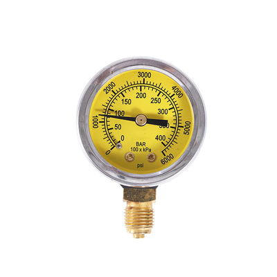 Gelbes Auto-Gas-Manometer-Manometer 54mm des Erdgas-CNG 63mm