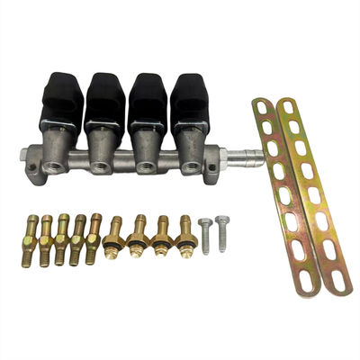 kaufen 4-Takt-Legierung LPG/CNG-Injektorbahn mit 3-Ohm-Widerstand für 4-Zylinder-CNG- oder LPG-Autos online manufacture