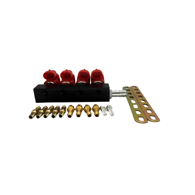 2 Zylinder-roter Spule LPG CNG des Ohm-4 Schienen-Injektor-Antikorrosion für Autogas-Ausrüstungen