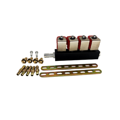 2 Zylinder-roter Spule LPG CNG des Ohm-4 Schienen-Injektor-Antikorrosion für Autogas-Ausrüstungen