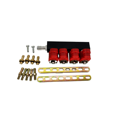 2 Zylinder-roter Spule LPG CNG des Ohm-4 Schienen-Injektor-Antikorrosion für Autogas-Ausrüstungen