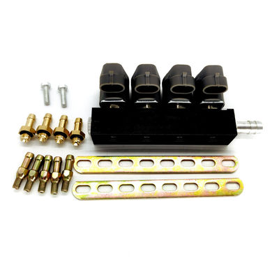 167HZ 2 Ohm Grey Injector Rail LN-LIG1S für 4 Flüssiggas-Umwandlungs-Ausrüstung des Zylinder-CNG