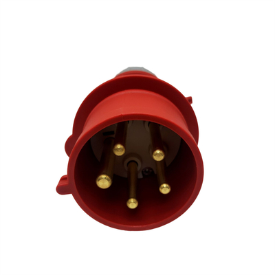 LLANO imprägniern 380V-415V CEE Charging Plug 5 Pin 7KW mit rotem Verbindungsstück