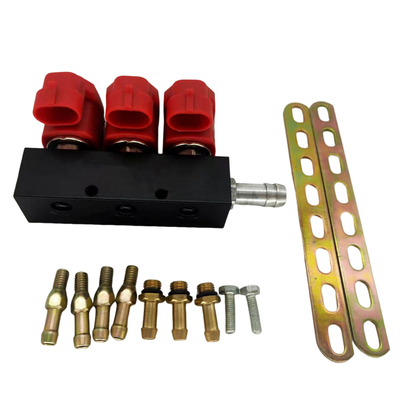 Roter 2 Ohm/3 Zylinder LN-VTK03 des Ohm-3 Schiene für allgemeine Injektor CNG/LPG