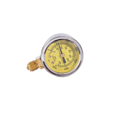 Gelbes Auto-Gas-Manometer-Manometer 54mm des Erdgas-CNG 63mm