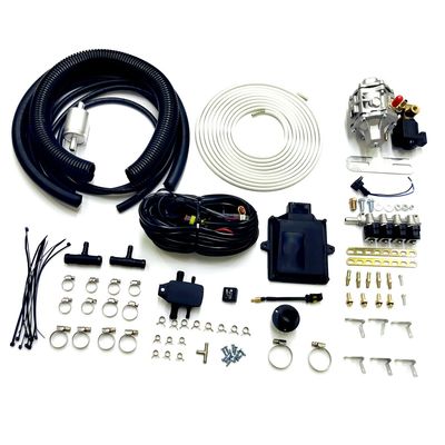 Good price CNG LPG Cars Multipoint Conversion Kits mit 48 Pin ECU IG1 Injector Rail AT12 Reducer Online